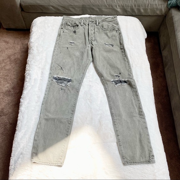 Men’s 31 Levi’s 501 Gray Jeans/Pants - Picture 1 of 11